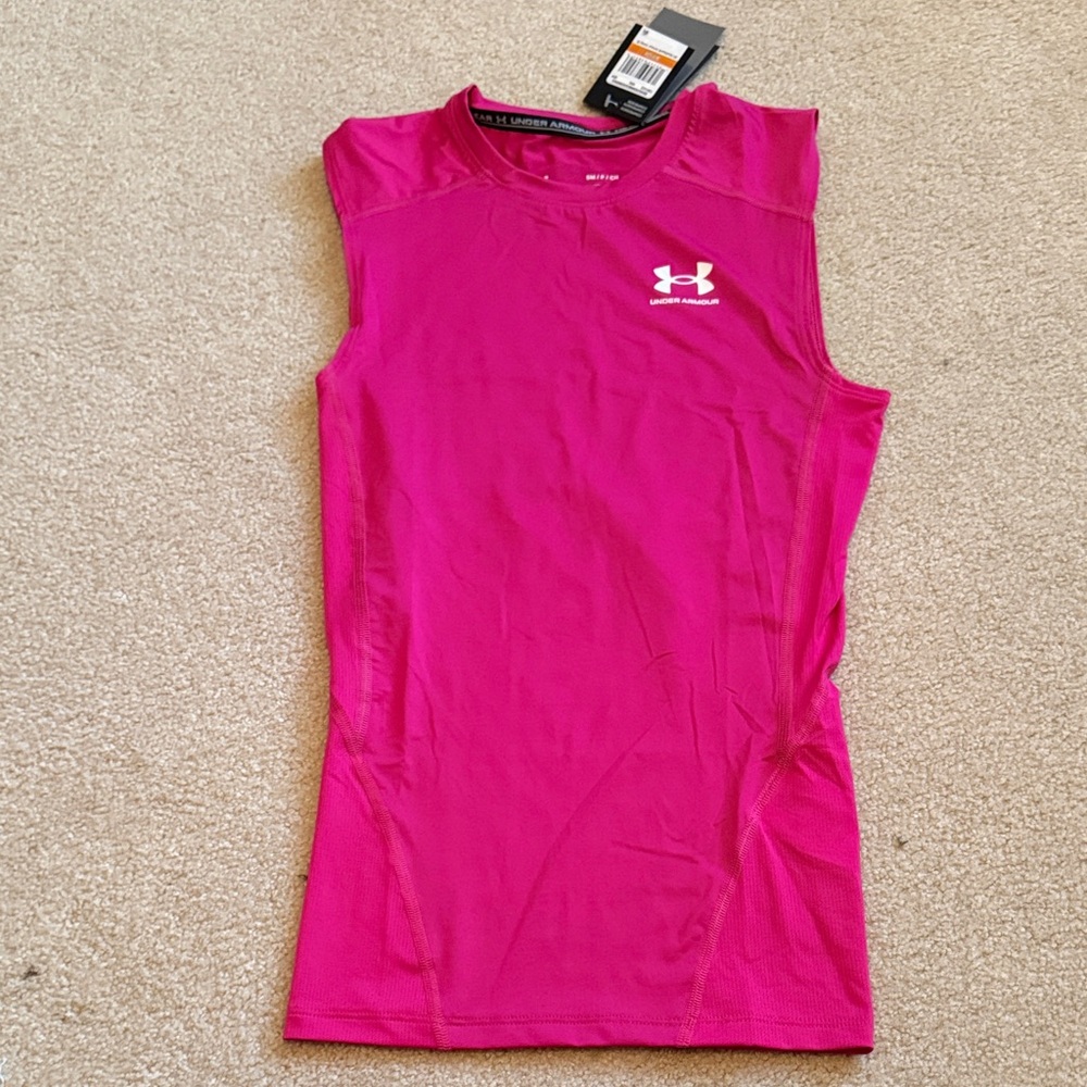 NWT Under Armour Men’s Pink Muscle Compression Tee